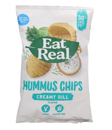 Eat Real Hummus Creamy Dill Chips 135G