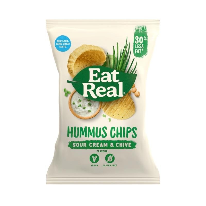 Eat Real Hummus Sour Cream&amp;Chive Chips 135G