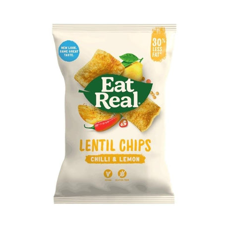 Eat Real Lentil Chilli &amp; Lemon Chips 133 G