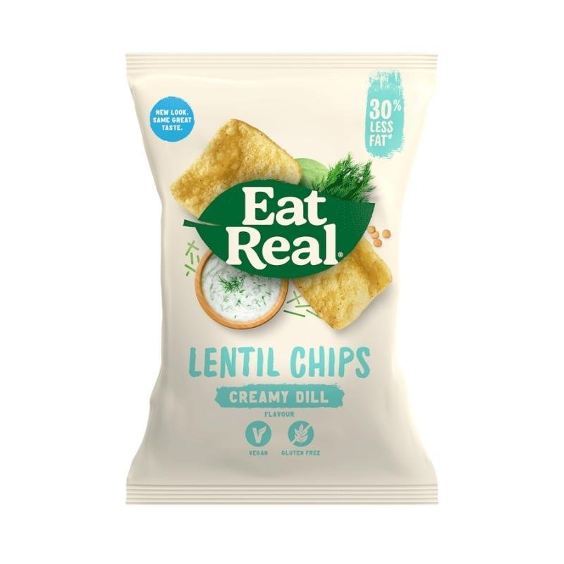 Eat Real Lentil Creamy Dill Chips 133 G