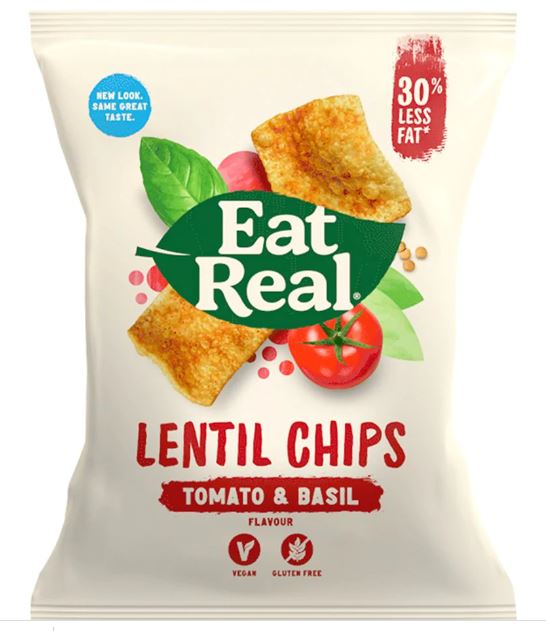 Eat Real Lentil Tomato & Basil Chips 133 G