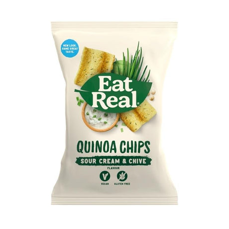 Eat Real Quinoa Sour Cream &amp; Chive Chips 80G