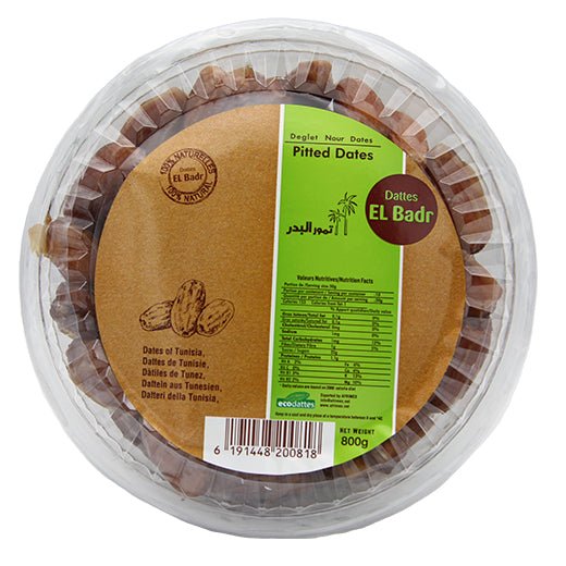 El Badr Deglet Nour Pitted Date Cups 800G