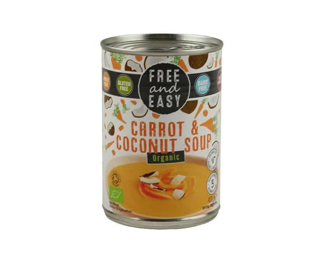 Free And Easy Organic Carrot & Coconut Soup 400G