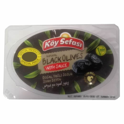 Koy Sefasi Black Olives With Sauce 100G