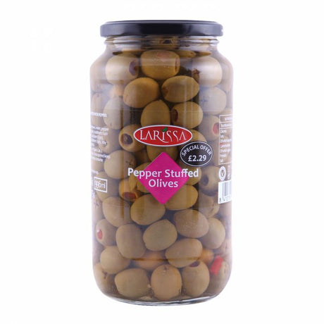 Larissa Green Pepper Stuffed Olives 935G