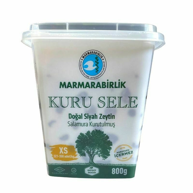 Marmara Birlik Kuru Sele Black Olives White Pvc 800G