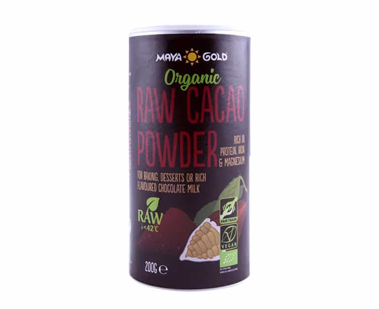 Maya Gold Organic Raw Cacoa Powder %12 200G