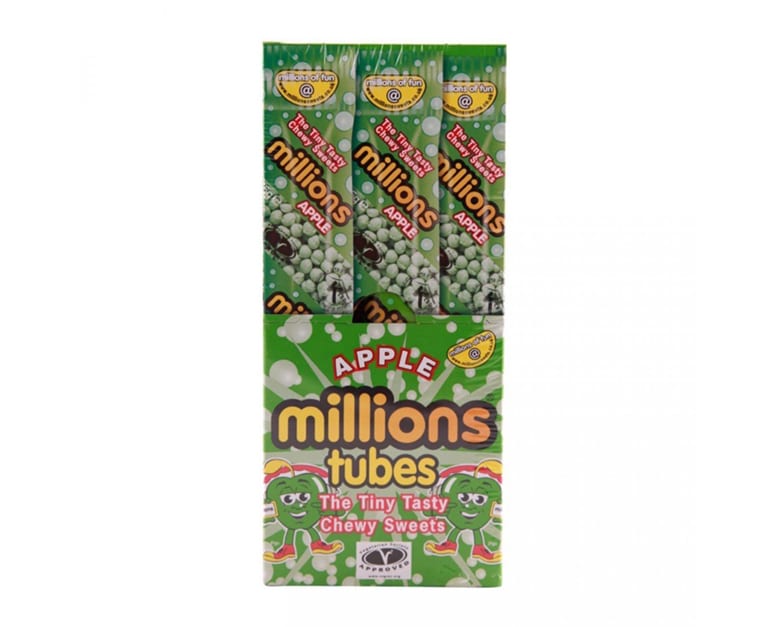 Millions Tube Apple 65 gr X 12 pcs