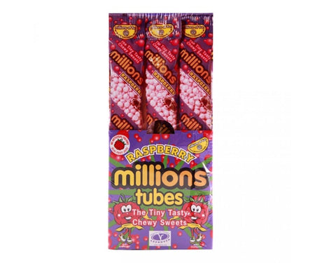 Millions Tube Raspberry 65 gr X 12 pcs