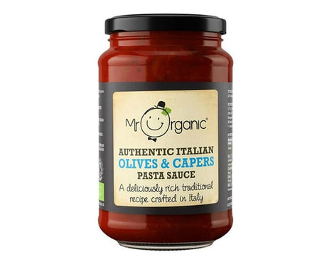 Mr Organic Authentic Italian Olives & Capers Pasta Sauce 350G