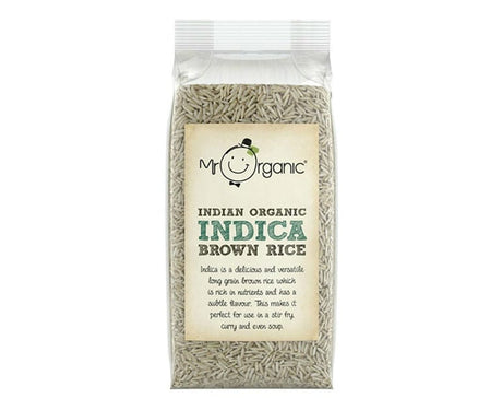 Mr Organic Indica Indian Brown Rice 500G