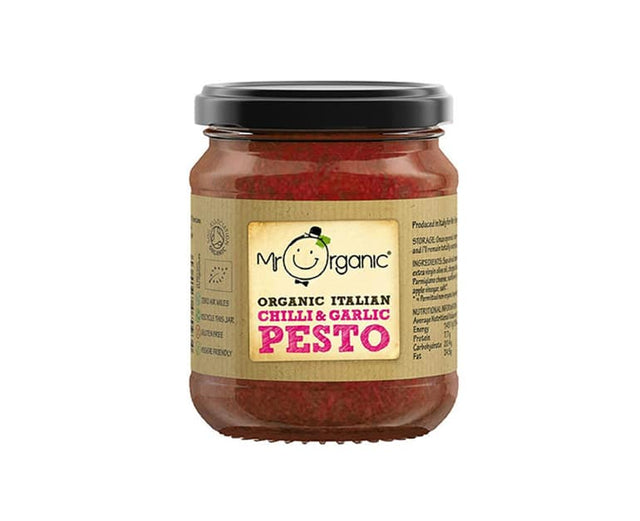 Mr Organic Organic Italian Chilli & Garlic Pesto 130G