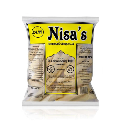 Nisa's Chicken Spring Roll 18 pcs