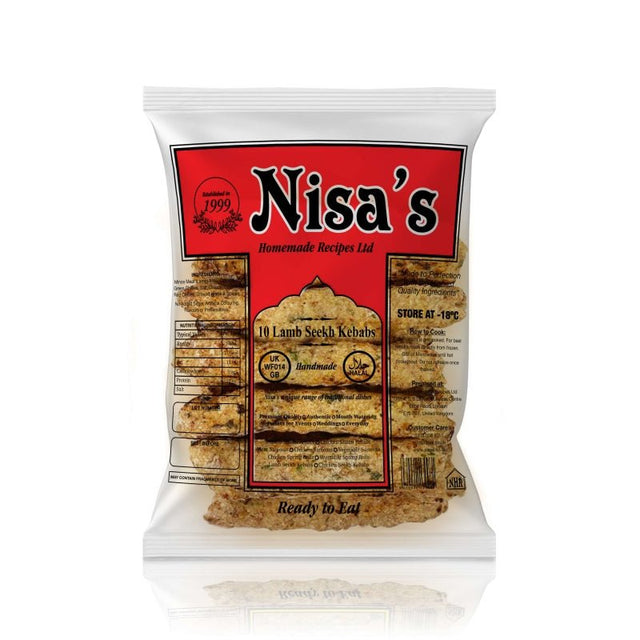 Nisa's Lamb Seekh Kebab 10pcs