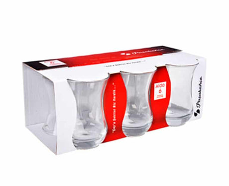 Pasabahce Aida Optikli Tea Glass 6 pcs