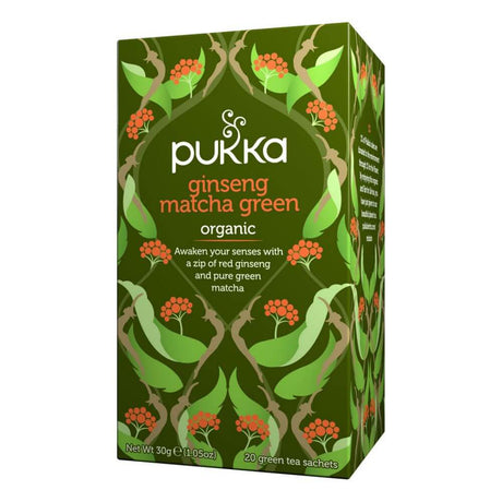 Pukka Organic Ginseng Matcha Green Tea 30G