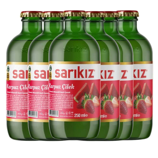 Sarikiz Melon Strawberry Flavoured Mineral Water 250 ml x 6