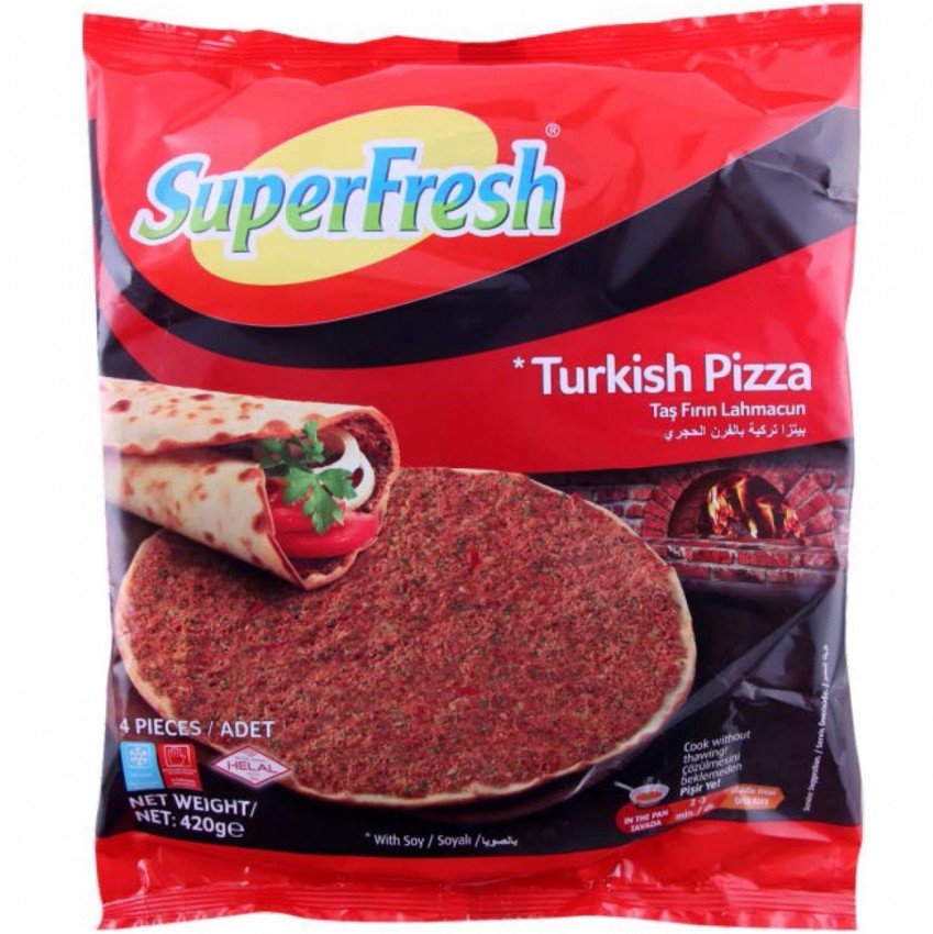 Superfresh Lahmacun Turkish Pizza 4 Pcs 420G