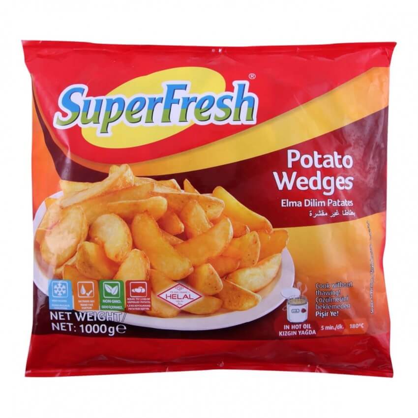 Superfresh Wedges Potato 1000G