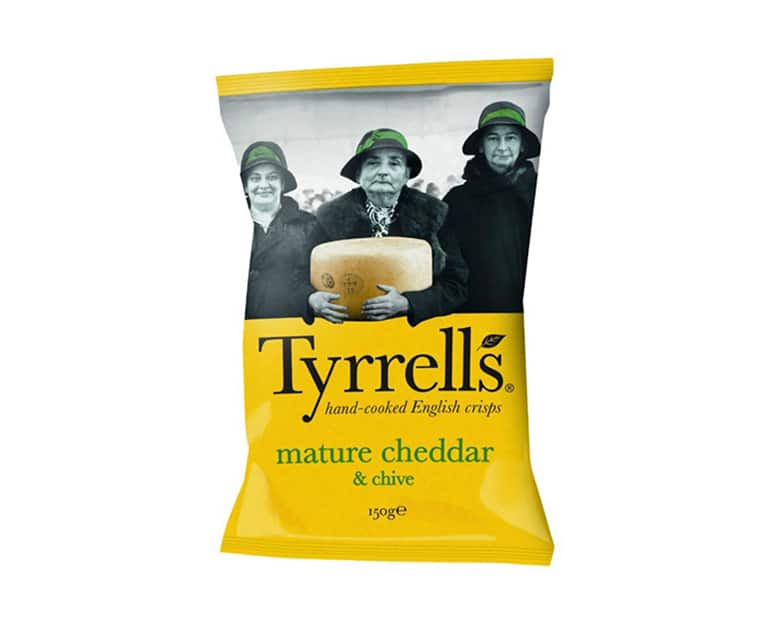 Tyrells Mature Cheddar & Chive 150G