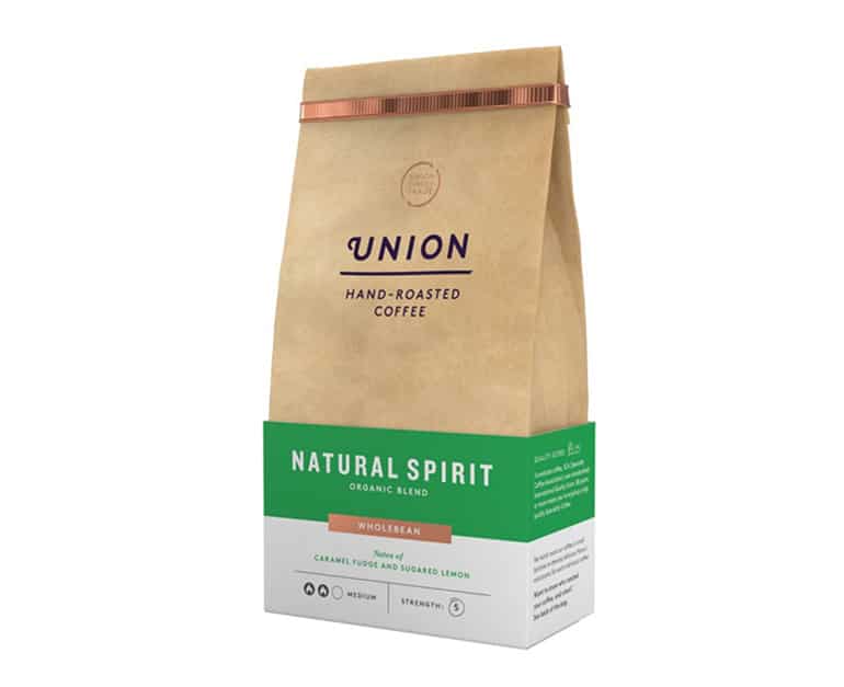 Union Coffee Natural Spirit Organic Wholebean 200G