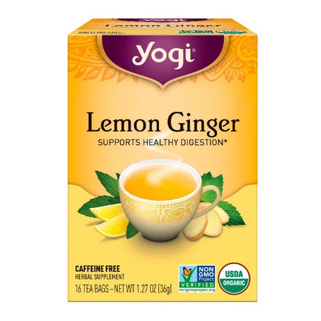 Yogi Tea Organic Ginger Lemon Tea 17 Tea Bags