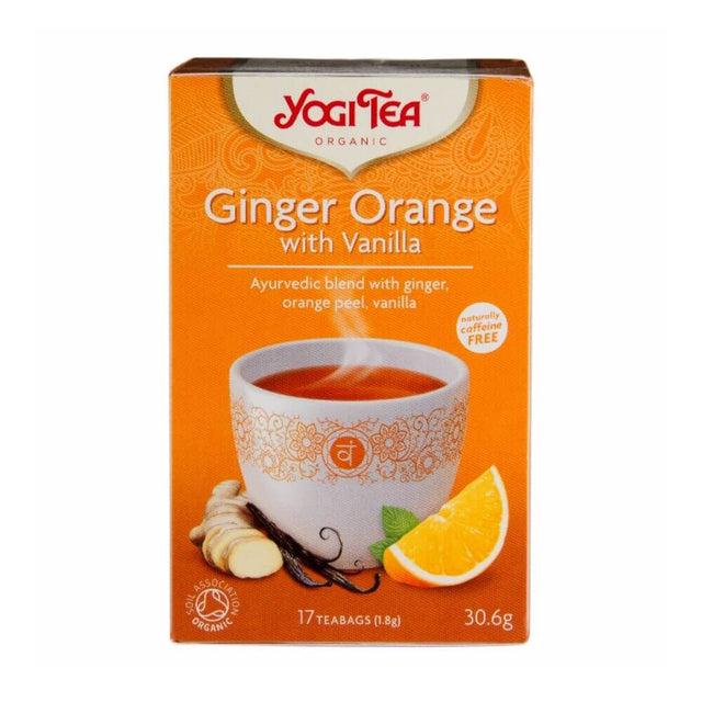 Yogi Tea Organic Ginger Orange And Vanilla Tea 17 Tea Bags