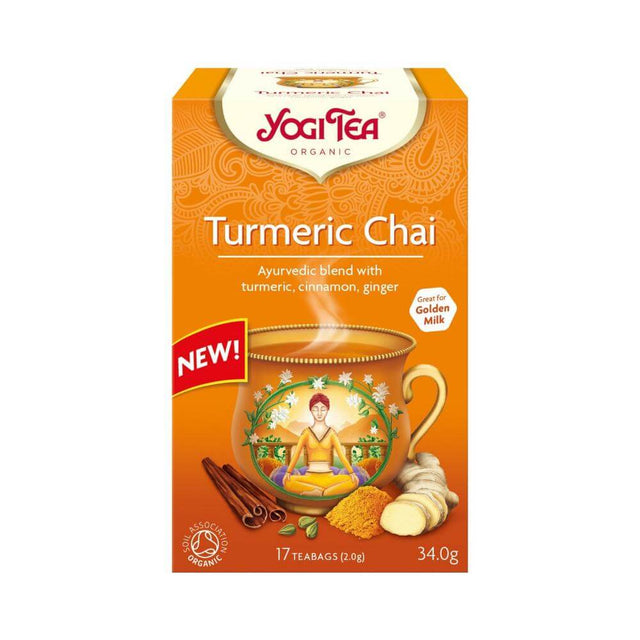 Yogi Tea Organic Turmeric Chai Tea 17 Tea Bags