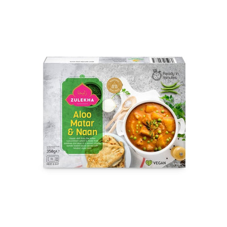 Zulekha Aloo Matar & Naan 350g